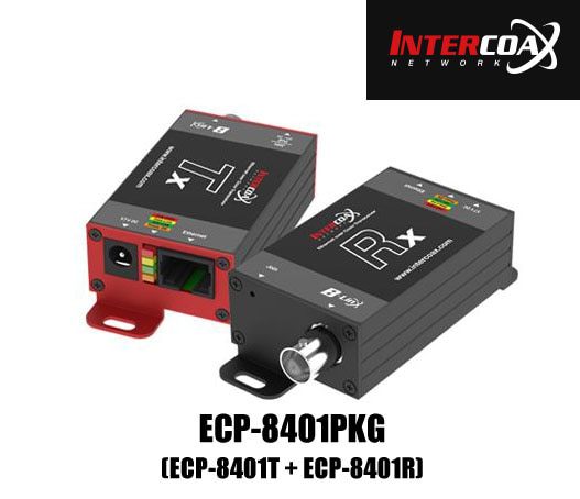 [INTERCOAX] ECP-8401PKG 동축케이블 EoC 전송장비 SET 아답타 미포함