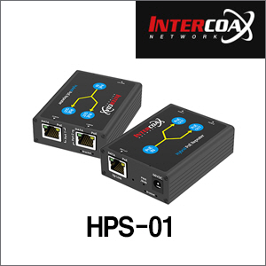 [INTERCOAX] HPS-01 2포트 하이브리드 PoE 스위치