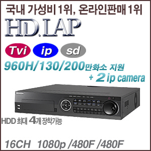[HD-TVI] [HD.LAP] HTR-1654 [4HDD +2IP 1080p 리얼타임]
