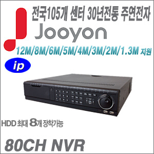 [NVR-80CH][유명한 주연전자 정품] JTN-680-8H [ 전국출장AS S+265 지능형 영상분석 8HDD][텐디OEM]